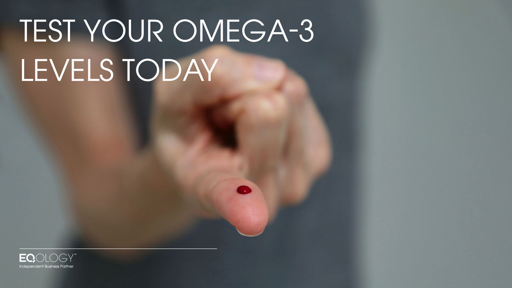 Omega-3-test met twee druppels bloed